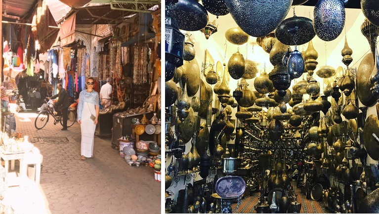 Souk shopping in Marrakech